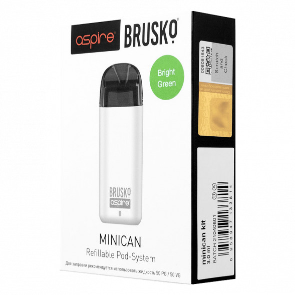 Электронная сигарета Brusko - Minican (350 mAh, Светло-Зелёный) купить в Перми