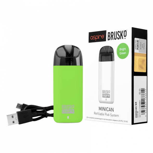 Электронная сигарета Brusko - Minican (350 mAh, Светло-Зелёный) купить в Перми