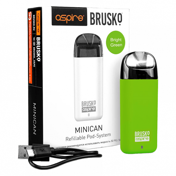 Электронная сигарета Brusko - Minican (350 mAh, Светло-Зелёный) купить в Перми