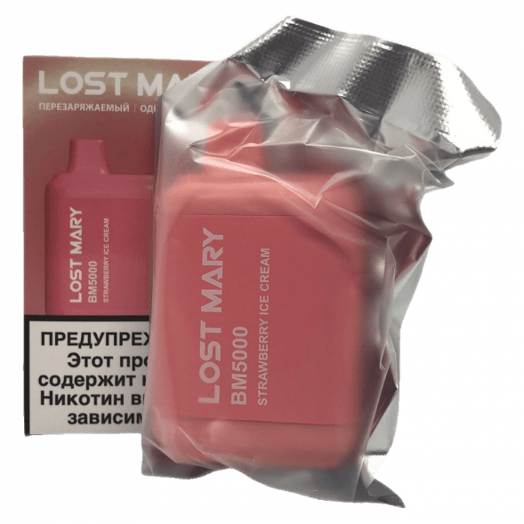 LOST MARY BM - Клубничное Мороженое (Strawberry Ice Cream, 5000 затяжек) купить в Перми