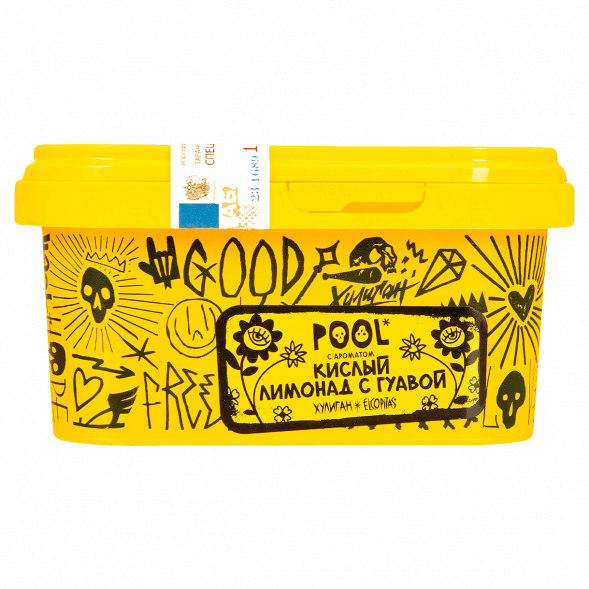 Табак Хулиган - POOL (Кислый Лимонад с Гуавой, 200 грамм) купить в Перми