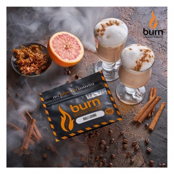 Табак Burn - Bali Lounge (Латте и Грейпфрут, 100 грамм) купить в Перми