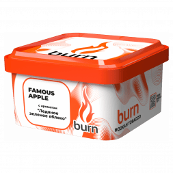 Табак Burn - Famous Apple (Зеленое Яблоко со Льдом, 200 грамм)