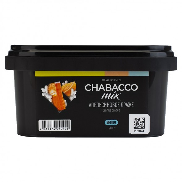 Смесь Chabacco MIX MEDIUM - Orange Dragee (Апельсиновое Драже, 200 грамм) купить в Перми