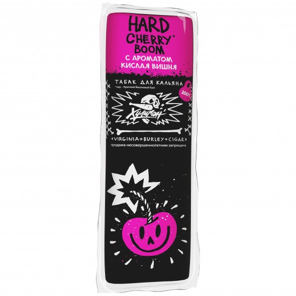 Табак Хулиган Hard - Cherry Boom (Кислая Вишня, 200 грамм) купить в Перми