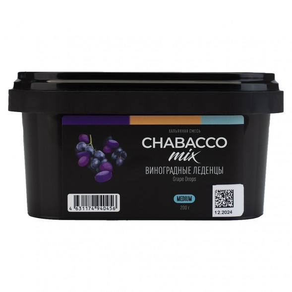 Смесь Chabacco MIX MEDIUM - Grape Drops (Виноградные Леденцы, 200 грамм) купить в Перми