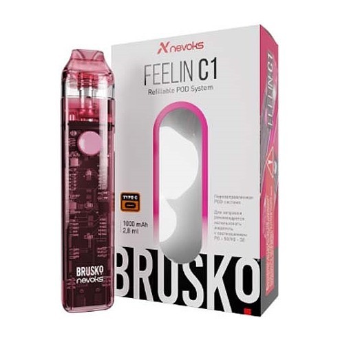 Электронная сигарета Brusko - Feelin C1 (Розовый) купить в Перми