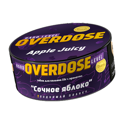 Табак Overdose - Apple Juicy (Сочное Яблоко, 25 грамм) купить в Перми