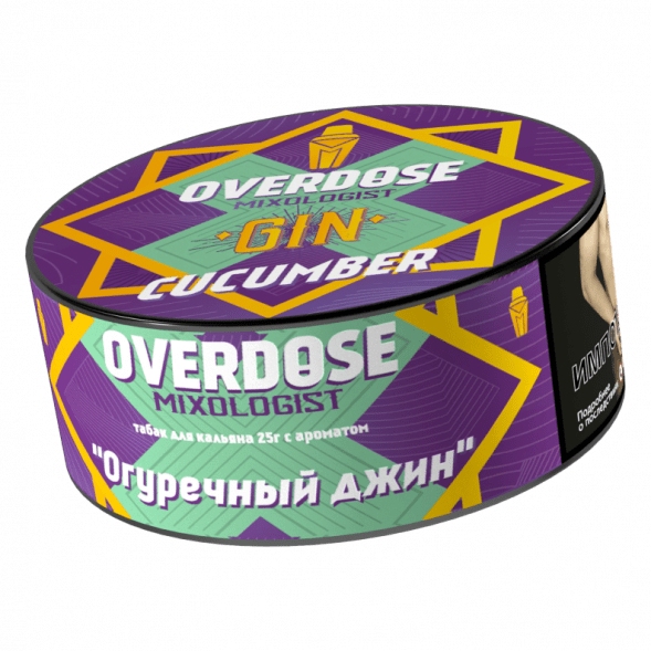 Табак Overdose - Gin Cucumber (Огуречный Джин, 25 грамм) купить в Перми