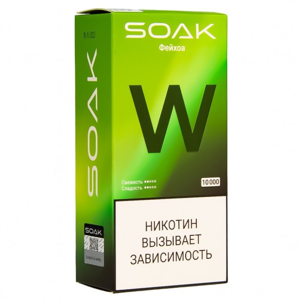 SOAK W - Фейхоа (10000 затяжек) купить в Перми