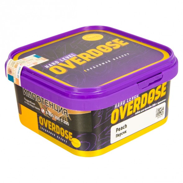 Табак Overdose - Peach (Персик, 200 грамм) купить в Перми