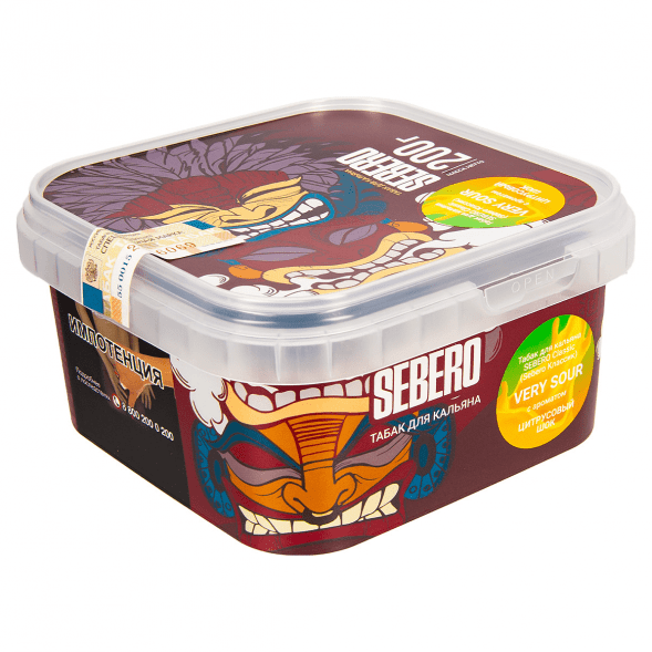 Табак Sebero - Very Sour (Цитрусовый Шок, 200 грамм) купить в Перми