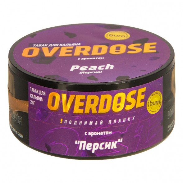 Табак Overdose - Peach (Персик, 25 грамм) купить в Перми