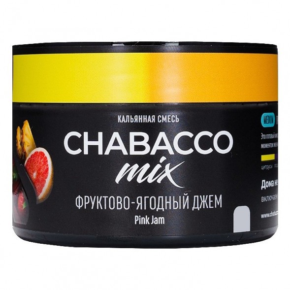 Смесь Chabacco MIX MEDIUM - Pink Jam (Фруктово-Ягодный Джем, 40 грамм) купить в Перми