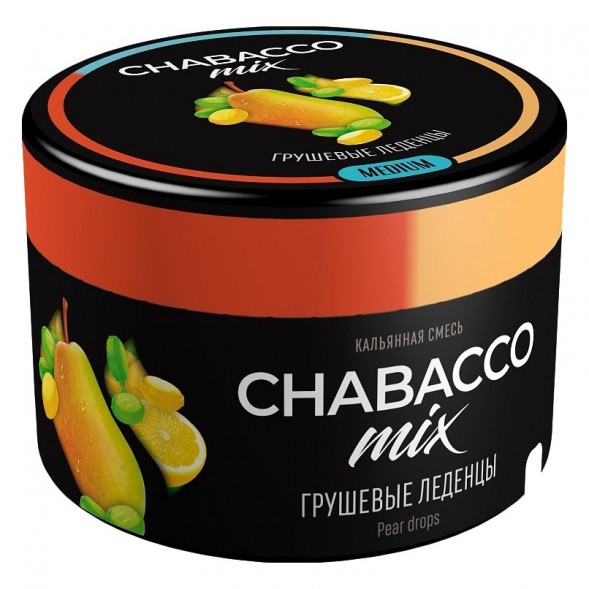 Смесь Chabacco MIX MEDIUM - Pear Drops (Грушевые Леденцы, 40 грамм) купить в Перми