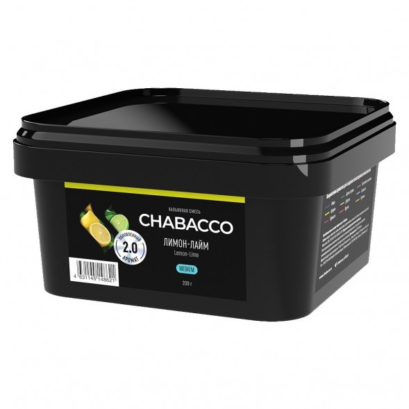 Смесь Chabacco MEDIUM - Lemon-Lime (Лимон - Лайм, 200 грамм) купить в Перми