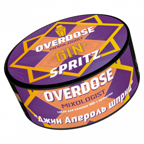 Табак Overdose - Gin Spritz (Джин Апероль Шприц, 100 грамм) купить в Перми
