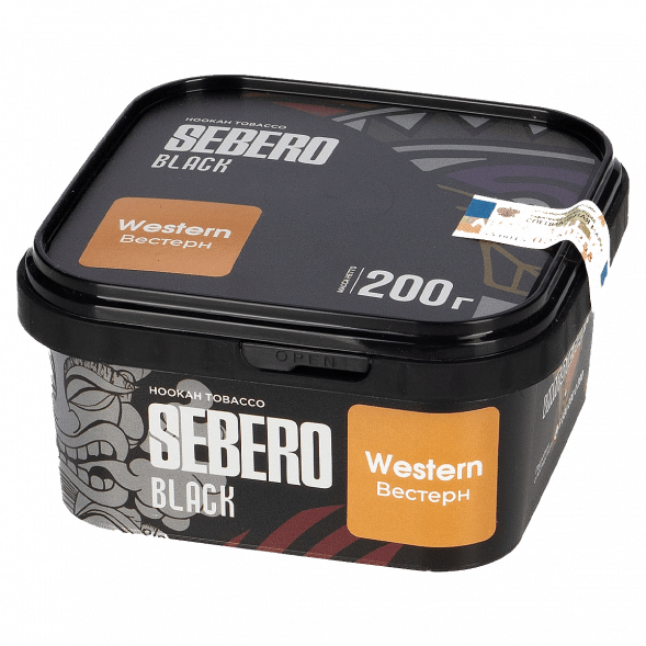 Табак Sebero Black - Western (Вестерн, 200 грамм) купить в Перми