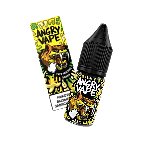 Жидкость Angry Vape Salt - Тигр Матрац (Банан, 10 мл, 2 мг) купить в Перми