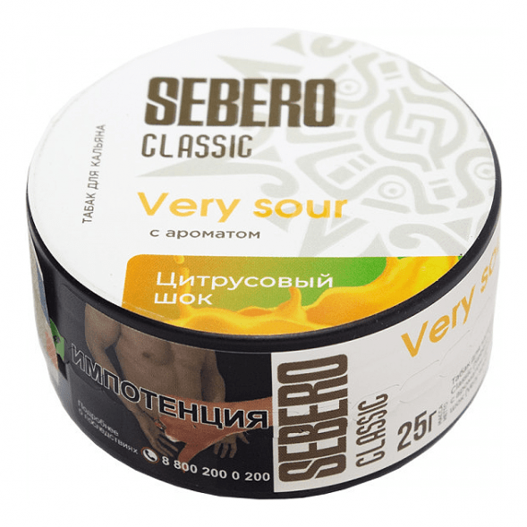 Табак Sebero - Very Sour (Цитрусовый Шок, 25 грамм) купить в Перми