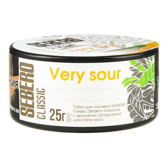 Табак Sebero - Very Sour (Цитрусовый Шок, 25 грамм) купить в Перми