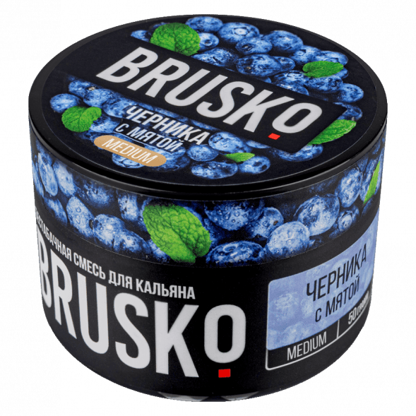 Смесь Brusko Medium - Черника с Мятой (50 грамм) купить в Перми