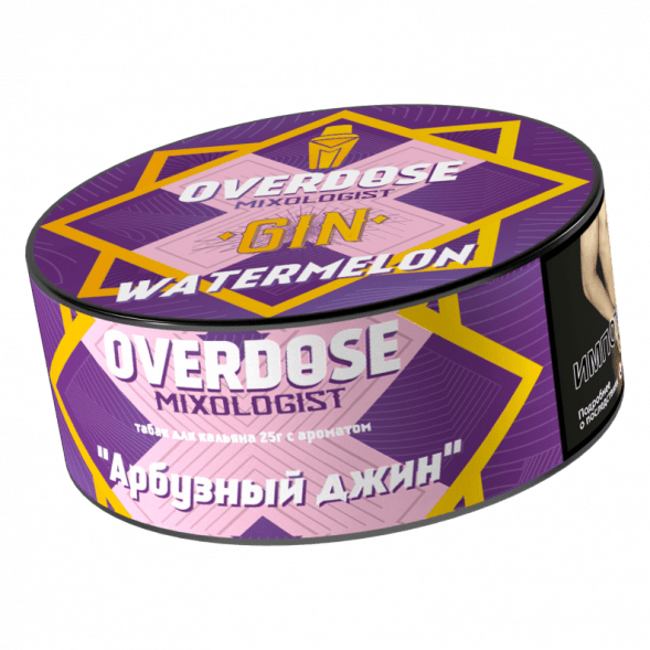 Табак Overdose - Gin Watermelon (Арбузный Джин, 25 грамм) купить в Перми