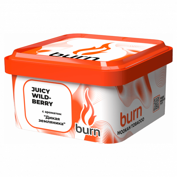 Табак Burn - Juicy Wildberry (Дикая Земляника, 200 грамм) купить в Перми
