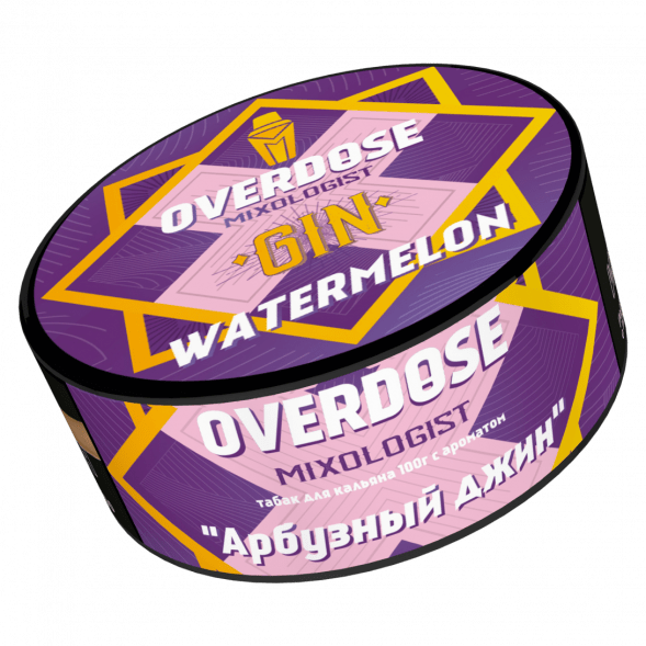 Табак Overdose - Gin Watermelon (Арбузный Джин, 100 грамм) купить в Перми