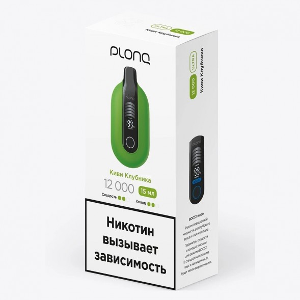 PLONQ ULTRA - Киви Клубника (12000 затяжек) купить в Перми