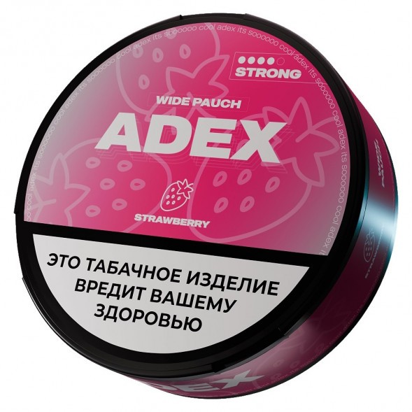Табак жевательный ADEX STRONG WIDE - Strawberry (Клубника) купить в Перми