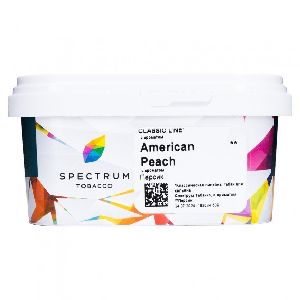 Табак Spectrum - American Peach (Персик, 200 грамм) купить в Перми