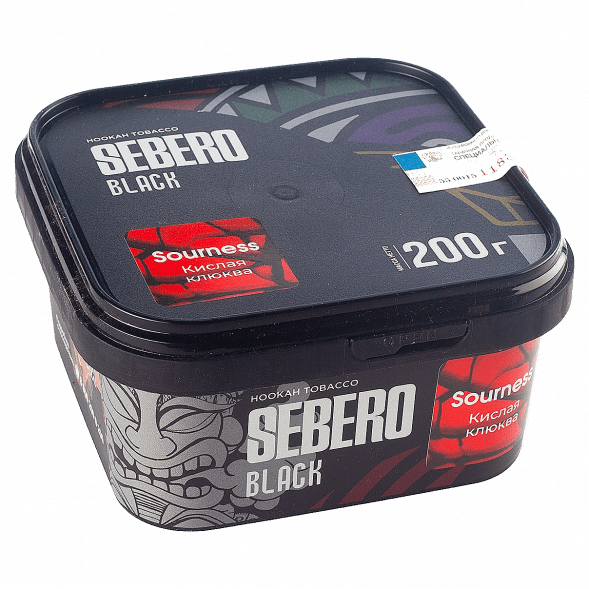 Табак Sebero Black - Sourness (Кислая Клюква, 200 грамм) купить в Перми
