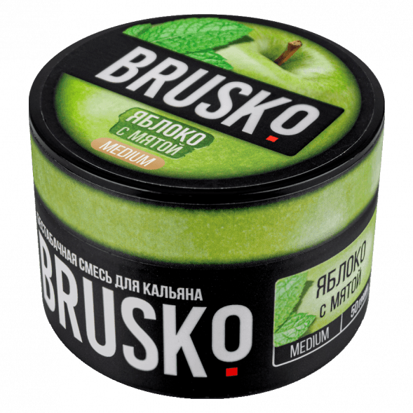 Смесь Brusko Medium - Яблоко с Мятой (50 грамм) купить в Перми
