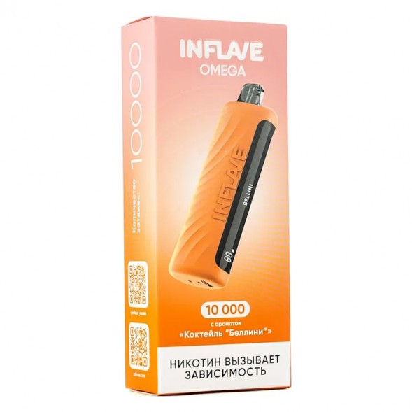 INFLAVE OMEGA - Коктейль &quot;Беллини&quot; (Bellini, 10000 затяжек) купить в Перми