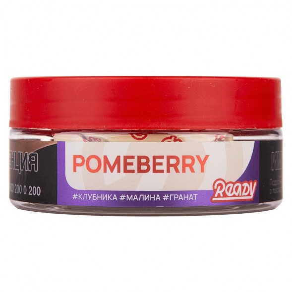 Табак Ready - №6 Pomeberry /Strawberry Raspberry Pomegranate (Клубника, Малина, Гранат, 100 грамм) купить в Перми