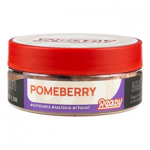 Табак Ready - №6 Pomeberry /Strawberry Raspberry Pomegranate (Клубника, Малина, Гранат, 100 грамм) купить в Перми