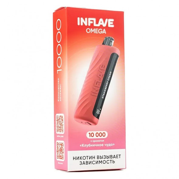 INFLAVE OMEGA - Клубничное Чудо (Strawberry Dream, 10000 затяжек) купить в Перми