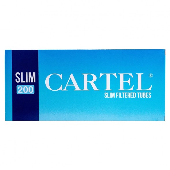 Гильзы сигаретные Cartel - Slim Blue 84x17мм (200 штук) купить в Перми