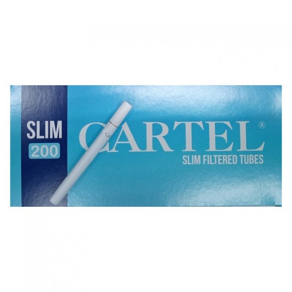 Гильзы сигаретные Cartel - Slim Blue 84x17мм (200 штук) купить в Перми