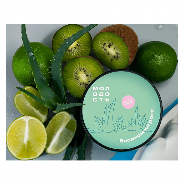 Табак Молодость - Босиком по Росе (Киви, Лайм и Алоэ, 100 грамм) купить в Перми
