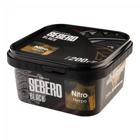 Табак Sebero Black - Nitro (Нитро, 200 грамм) купить в Перми