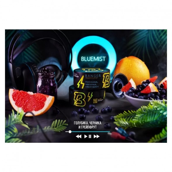 Табак Banger - Bluemist (Голубика, Черника, Грейпфрут, 100 грамм) купить в Перми
