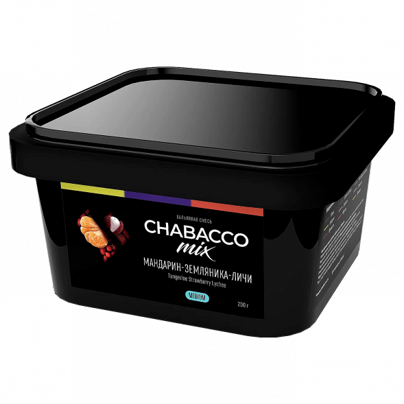 Смесь Chabacco MIX MEDIUM - Tangerine Strawberry Lychee (Мандарин, Земляника, Личи, 200 грамм) купить в Перми
