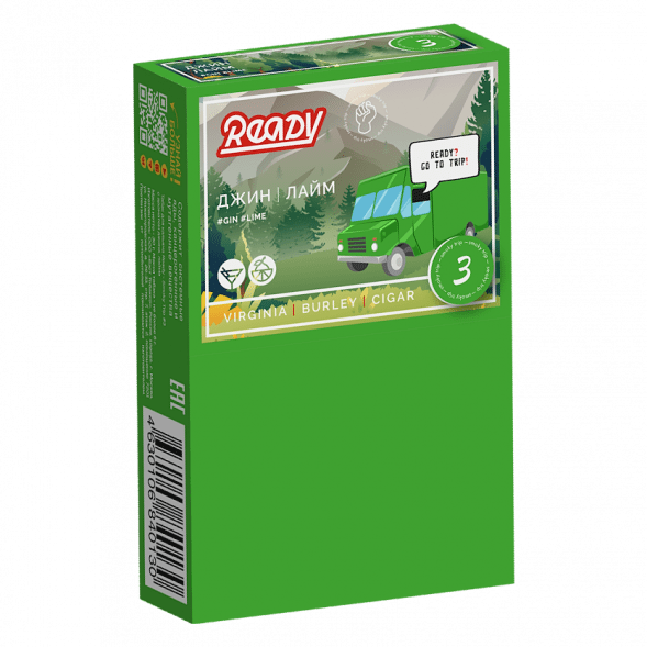 Табак Ready - Gin Trip /Smoky Trip №3 (Джин, Лайм, 25 грамм) купить в Перми