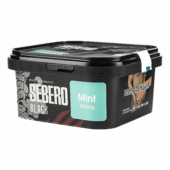 Табак Sebero Black - Mint (Мята, 200 грамм) купить в Перми