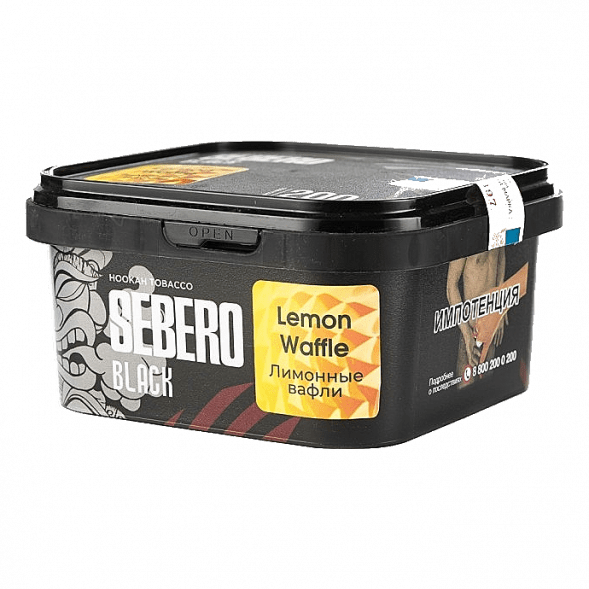Табак Sebero Black - Lemon Waffle (Лимонные Вафли, 200 грамм) купить в Перми