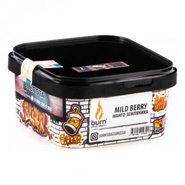 Табак Burn - Mild Berry (Манго - Земляника, 200 грамм) купить в Перми