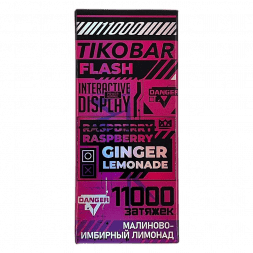 TIKOBAR FLASH - Малиново-Имбирный Лимонад (Raspberry Ginger Lemonade, 11000 затяжек)