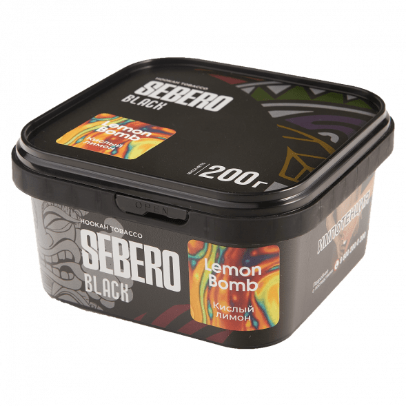Табак Sebero Black - Lemon Bomb (Кислый Лимон, 200 грамм) купить в Перми